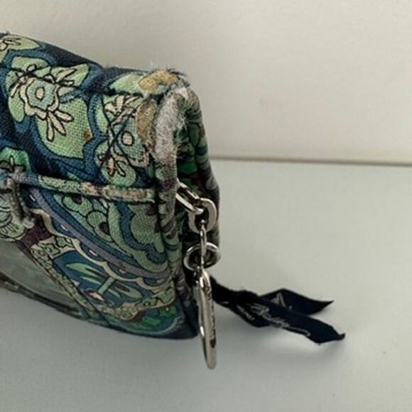 Vera Bradley Blue Rhapsody Taxi Wallet Compact Cotton Wallet For Crafts/Repairs - Picture 7 of 16